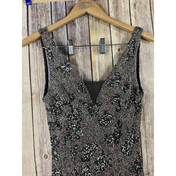 Lara Designs Beaded Cocktail Dress SIZE 6 Prom Homecoming Formal Mini - Picture 5 of 12